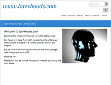 Tablet Screenshot of latexhoods.com